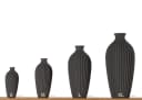 3D Vase Saskia XL 38cm Schwarz Nachhaltige Bodenvase Bild 3