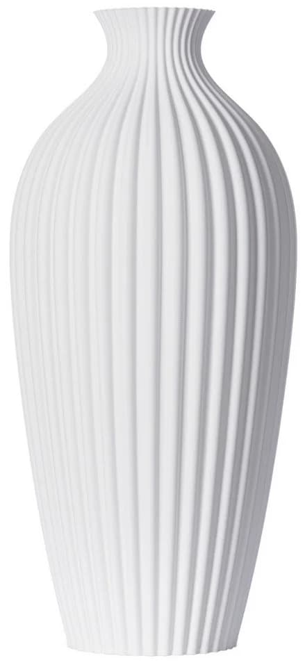 3D Vase Dekovase Saskia XL Weiß Nachhaltige Bodenvase - Bild 2