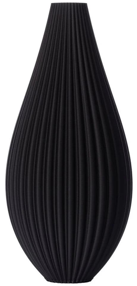3D Vase Sina L 30cm Nachhaltige Deko Vase Schwarz Modern - Bild 2