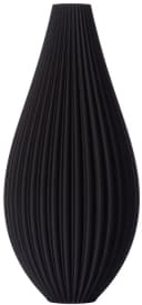 3D Vase Dekovase Sina XL 40cm Schwarz Nachhaltige Bodenvase Bild 2
