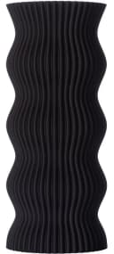 3D Vase Dekovase Anneli XL 38cm Schwarz Nachhaltig Bodenvase Bild 2