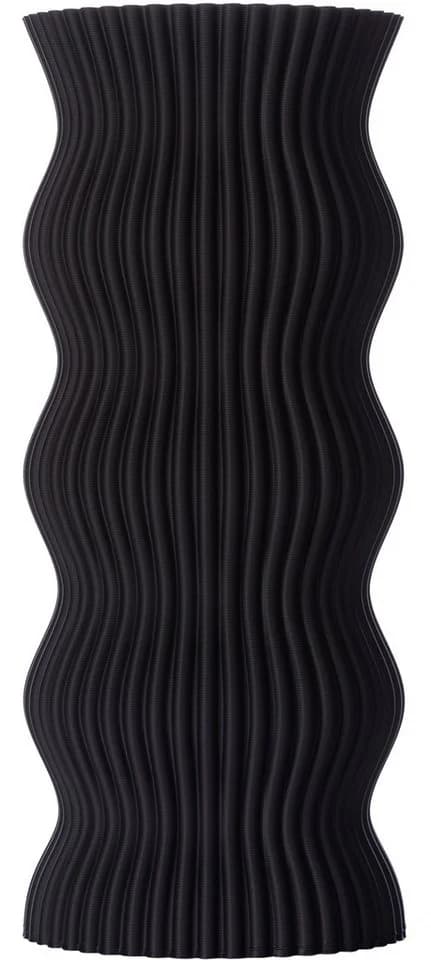 3D Vase Dekovase Anneli XL 38cm Schwarz Nachhaltig Bodenvase - Bild 2