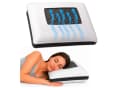 KNERST Nackenstützkissen Orthopädisch Memory Foam mit Carbon COOLMAX Bezug Weiß Bild 2