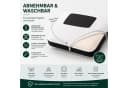 KNERST Nackenstützkissen Orthopädisch Memory Foam mit Carbon COOLMAX Bezug Weiß Bild 3