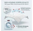 KNERST Microfaserbettdecke Allergiker 95°C waschbar Ganzjahresdecke Bild 1