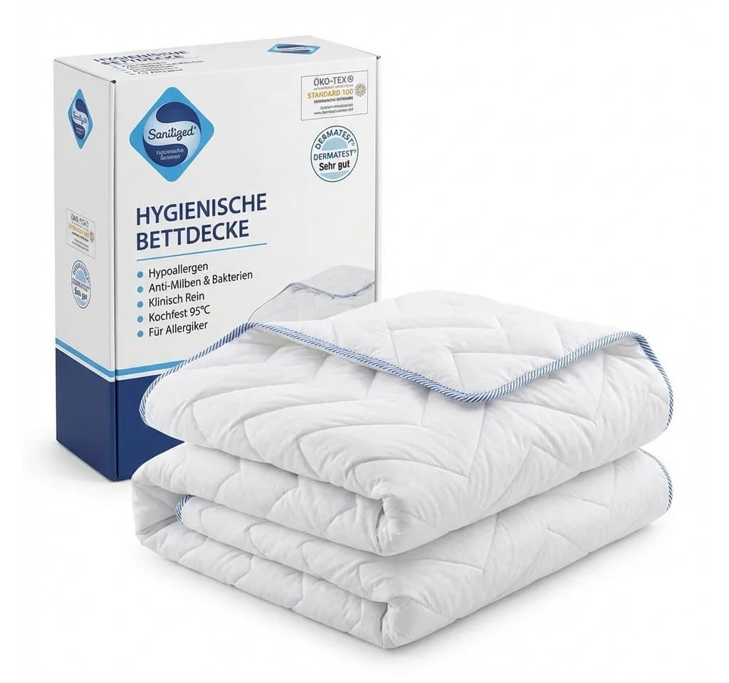 KNERST Microfaserbettdecke Allergiker 95°C waschbar Ganzjahresdecke - Bild 2
