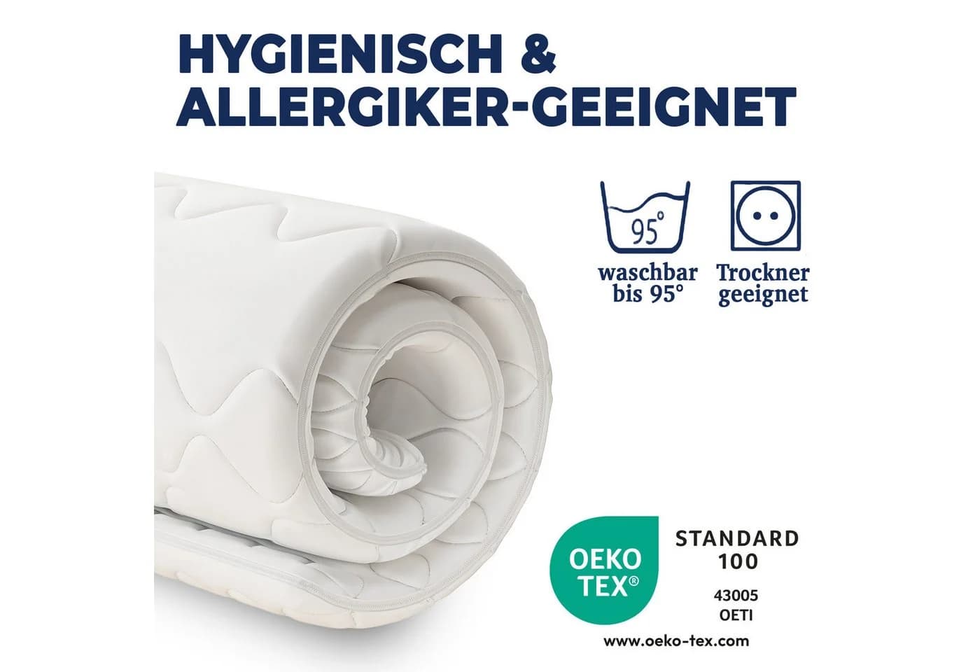 KNERST Matratzentopper 5cm Kaltschaum Orthopädisch Made in Germany - Bild 5