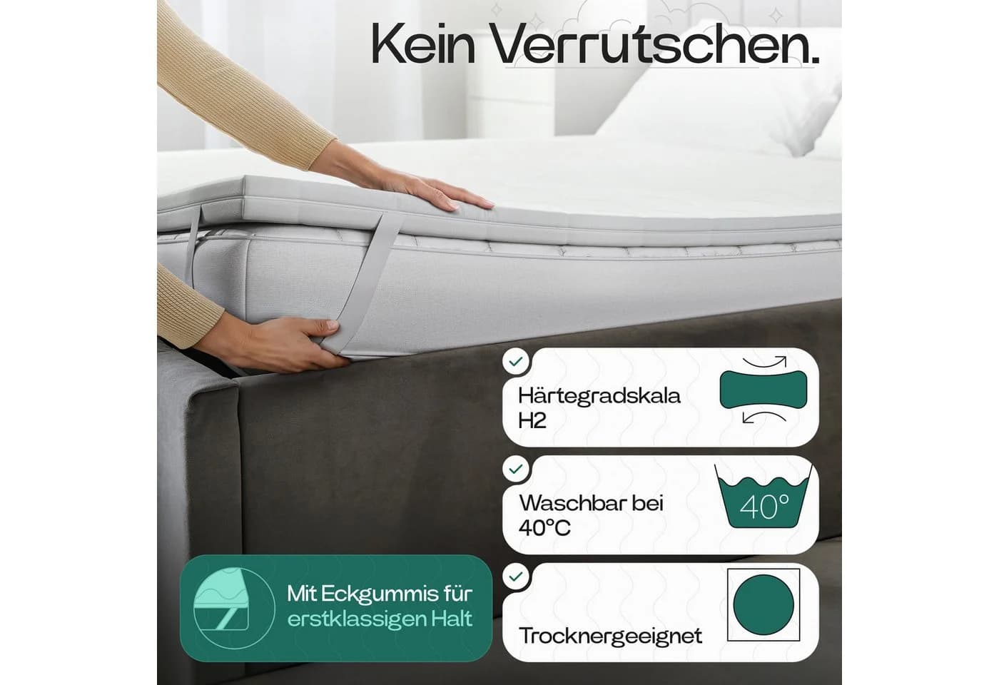 KNERST Matratzentopper 5cm Höhe Polyurethane Schaum - Bild 5