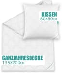 KNERST Bettdecke + Kopfkissen 135x200 cm Bild 5
