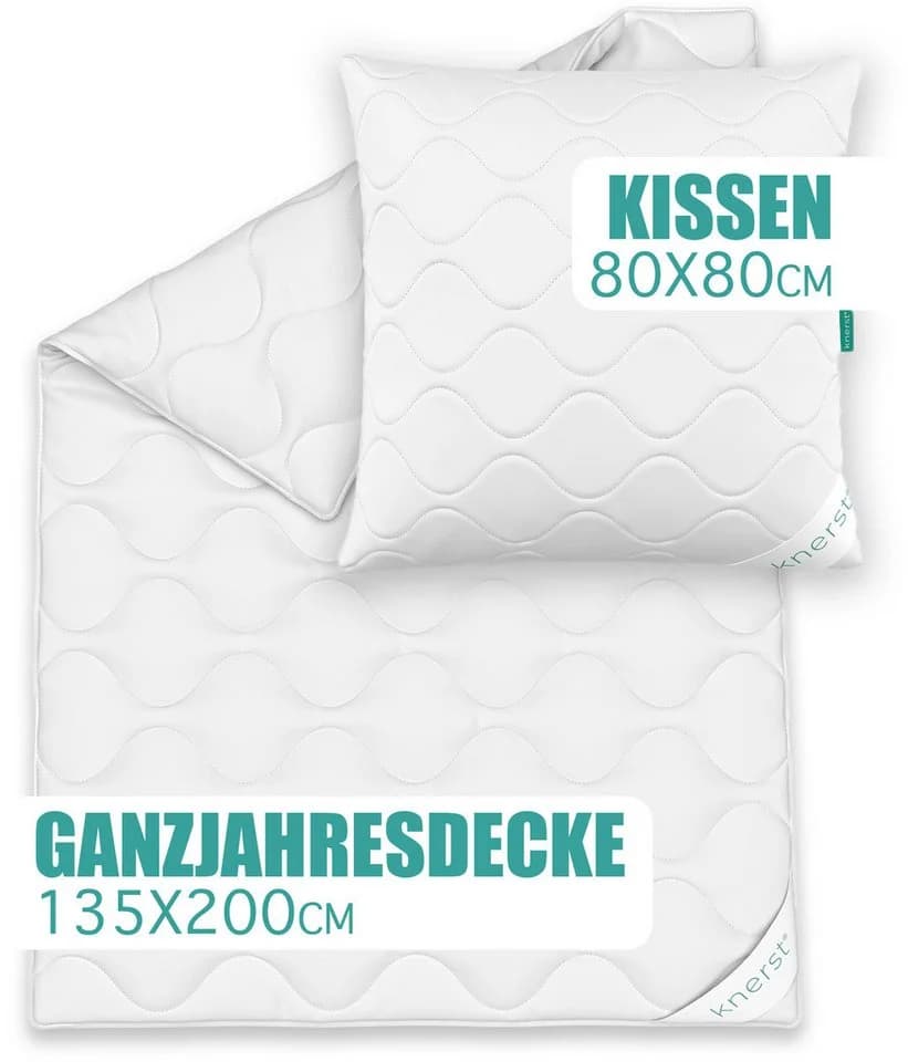 KNERST Bettdecke + Kopfkissen 135x200 cm - Bild 5