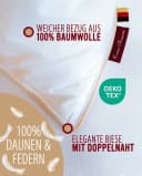 EVAN BROWNS Federbettdecke 90% Federn 10% Daunen Bild 4