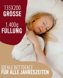 EVAN BROWNS Federbettdecke 90% Federn 10% Daunen Bild 5