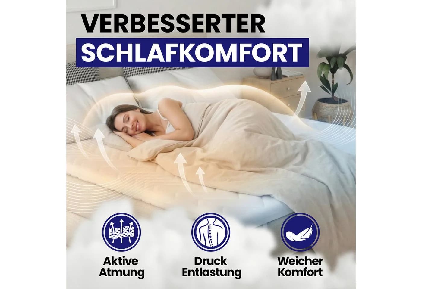 EVAN BROWNS Matratzentopper UNO 5 cm Polyurethanschaum