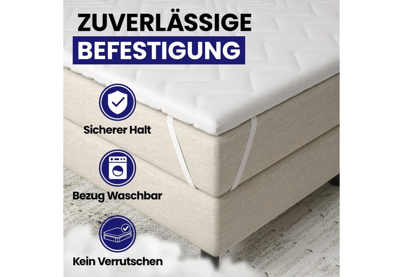 EVAN BROWNS Matratzentopper UNO 5 cm Polyurethanschaum - Bild 5