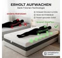 KNERST DuoFlex Matratze 7 Zonen Gel-Memory Foam 2 Härtegrade Bild 3