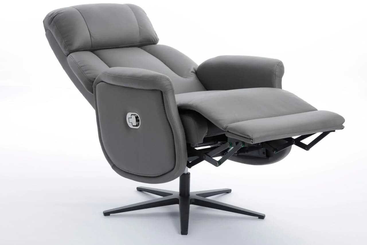 Happy Home Relaxsessel mit Liegefunktion & 360° Drehung Dunkelgrau - Bild 3