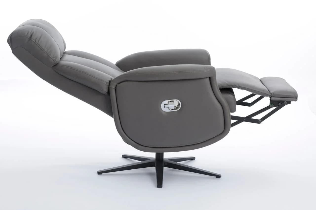 Happy Home Relaxsessel mit Liegefunktion & 360° Drehung Dunkelgrau - Bild 4