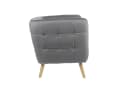 Happy Home Relaxsessel Grau Samtbezug mit Armlehne Bild 5