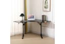 Happy Home Computertisch Eckschreibtisch Gaming-Optik Schwarz Bild 1