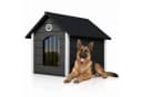 QLS Hundehütte XL 104x74cm isoliert mit Vorhang Bild 2