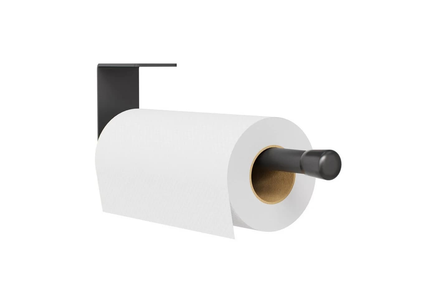 QLS Küchenrollenhalter Schwarz mit Abroll-Bremse - Bild 3