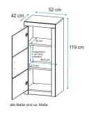 VOGL Aktenschrank Toronto Kernbuche Massivholz 3 Fächer Bild 1