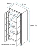 VOGL Aktenschrank Toronto Kernbuche Massivholz 2 Türen Bild 5