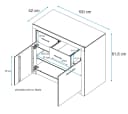 VOGL Toronto Schuhschrank Wildeiche Massivholz Front Bild 5