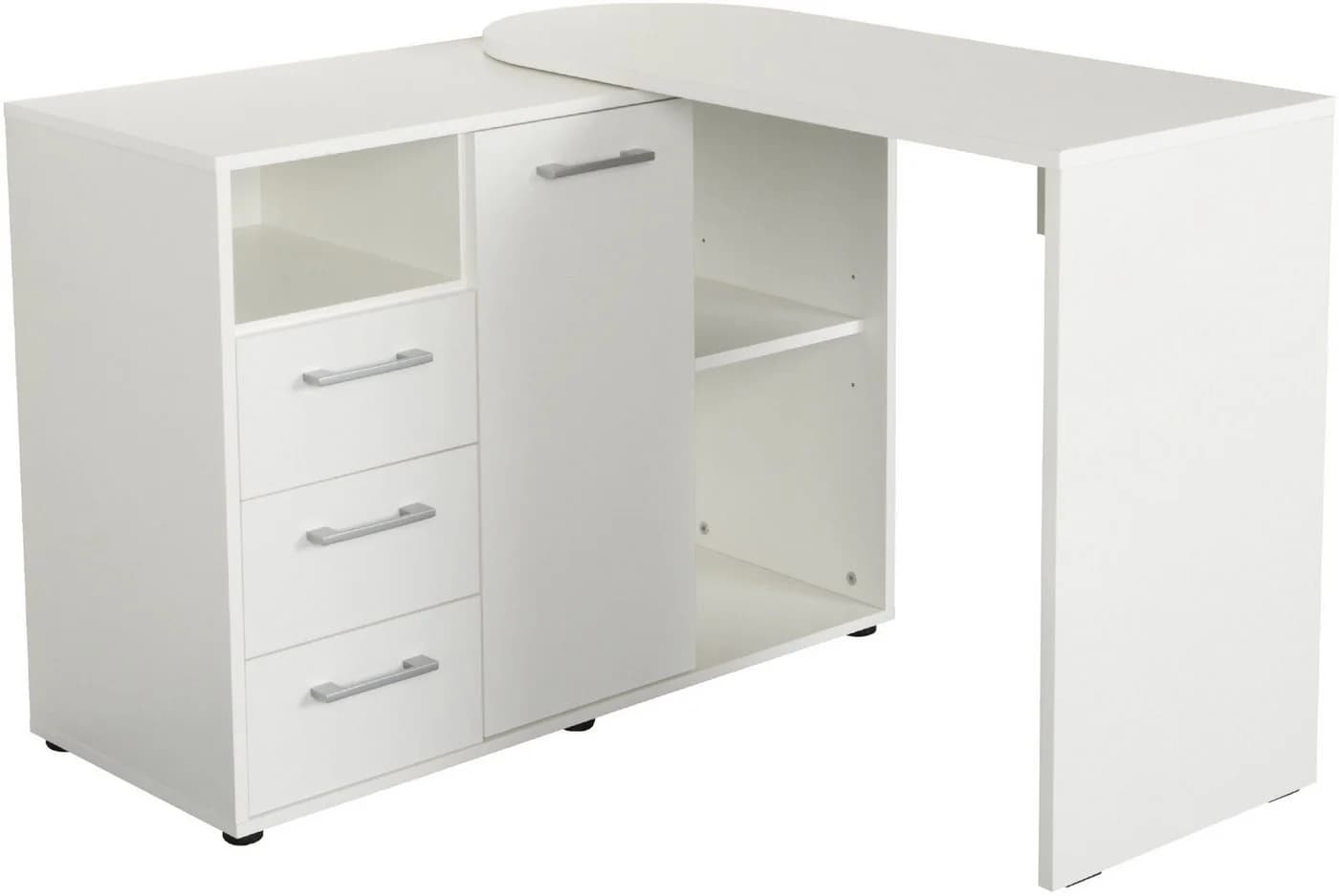 VOGL Möbelfabrik Schreibtisch 1246 Weiss Schwenkbar - Bild 2