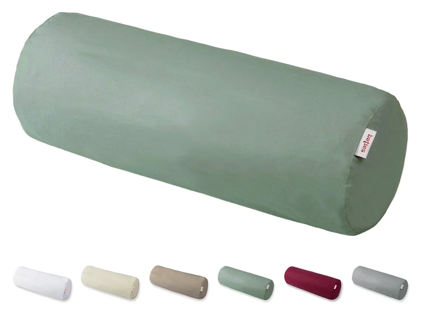 beties Nackenrollenbezug BasicSoft XL 25x70 cm Grün 100% Baumwolle
