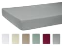 beties Spannbettlaken BasicSoft Jersey Grau 90-100x190-200 cm Bild 1
