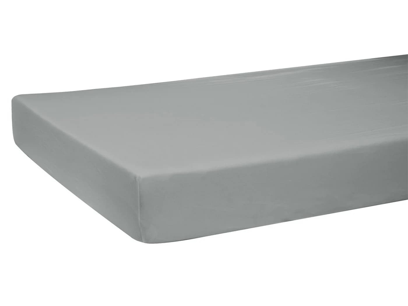 beties Spannbettlaken BasicSoft Jersey Grau 90-100x190-200 cm - Bild 2