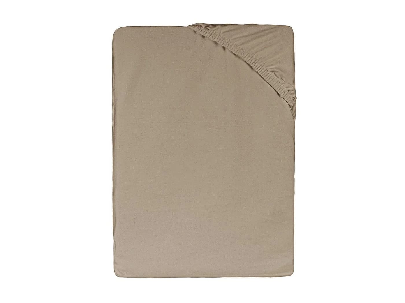 beties Spannbettlaken BasicSoft Jersey Braun 90-100x190-200 cm - Bild 3