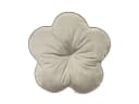 beties Dekokissen Samt&Sonders Rund Blumen Taupe Samt Bild 2