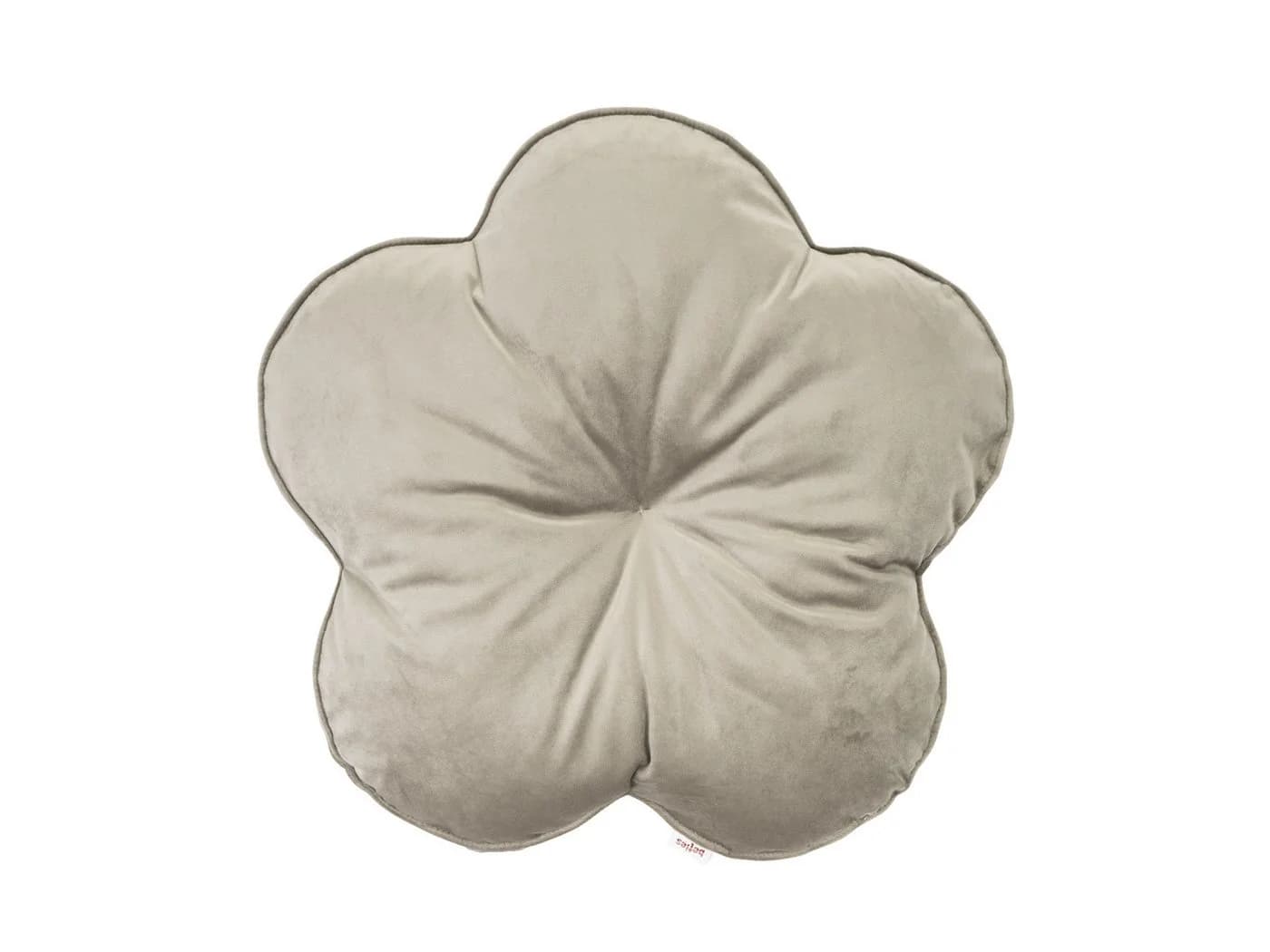 beties Dekokissen Samt&Sonders Rund Blumen Taupe Samt - Bild 2