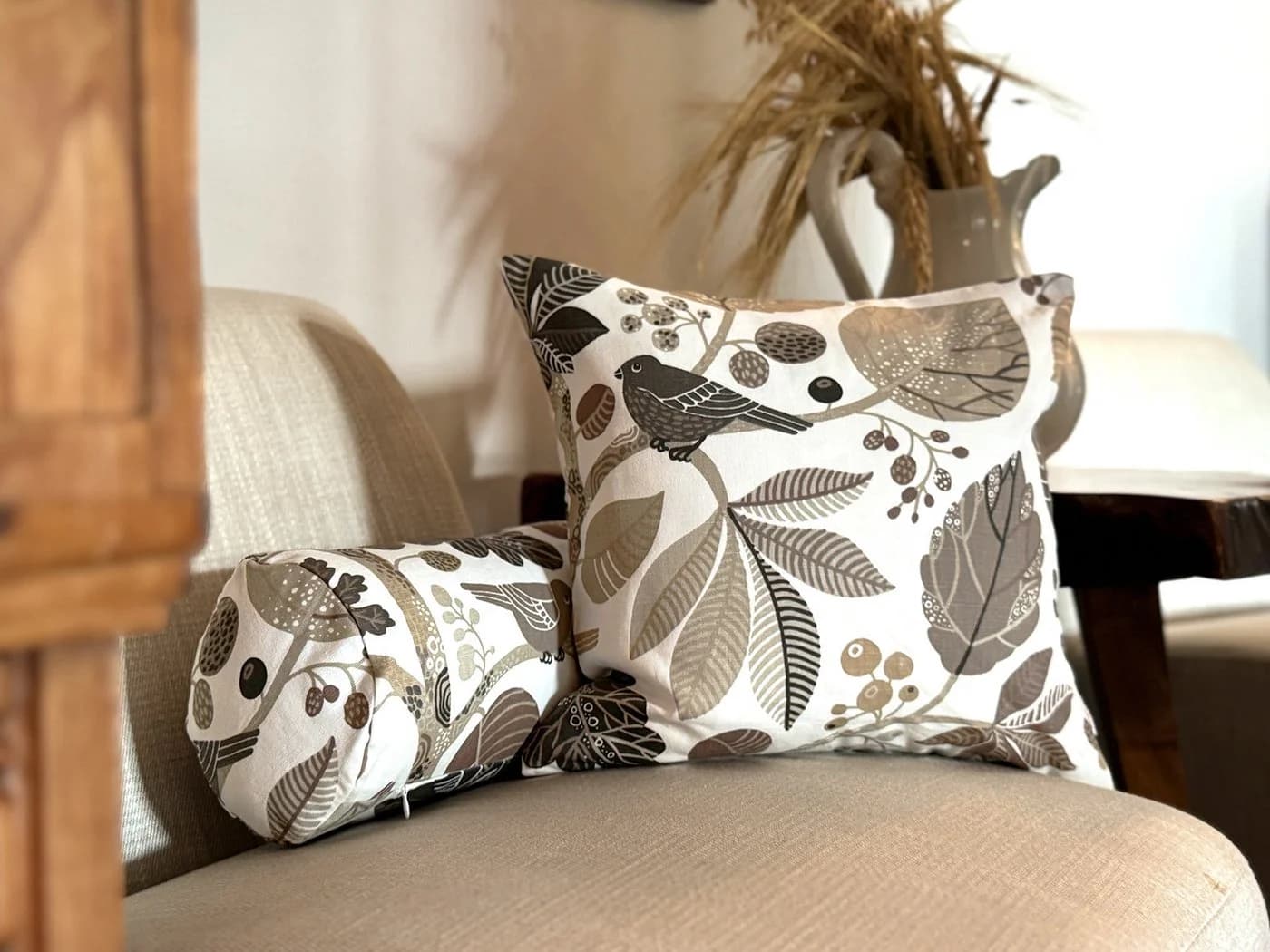 beties Kissenhülle Zauberwald Beige Bunt 100% Baumwolle