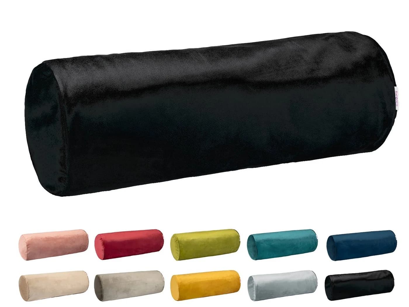 beties Nackenrollenbezug Samt & Sonders Schwarz