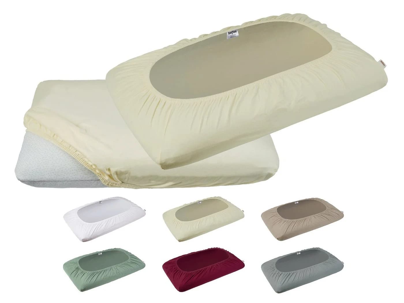 beties Kissenbezug BasicSoft Beige 40x70 cm Baumwolle Elasthan - Bild 4