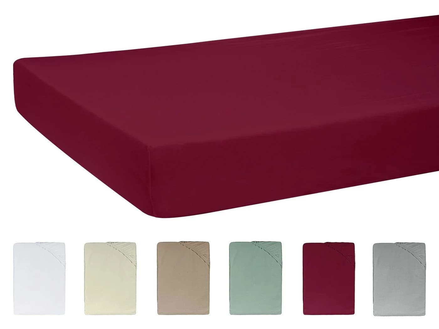 beties Spannbettlaken BasicSoft Jersey Rot Baby 40x90 cm