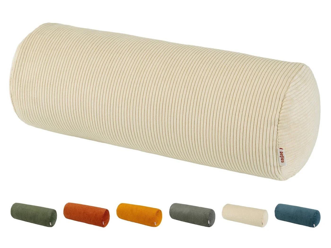 beties Nackenrollenbezug HYggelig No.1 Samtcord Kissenbezug kreide-beige - Bild 2