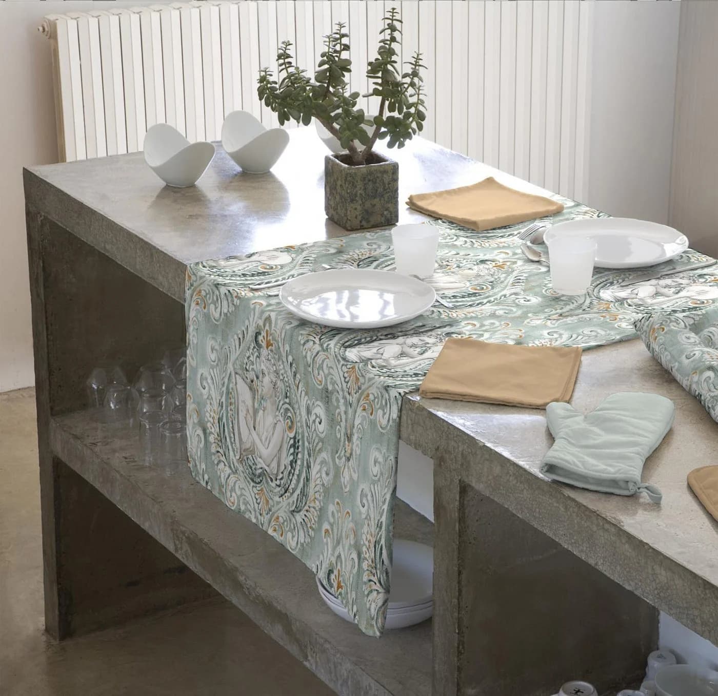 beties Tischläufer Atelier Hellas 100% Baumwolle Griechische Göttin