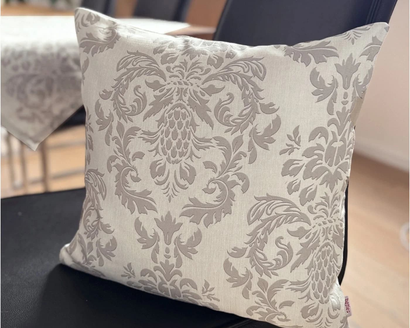 beties Kissenbezug Epoche Baumwolle linen-taupe Jacquard - Bild 3