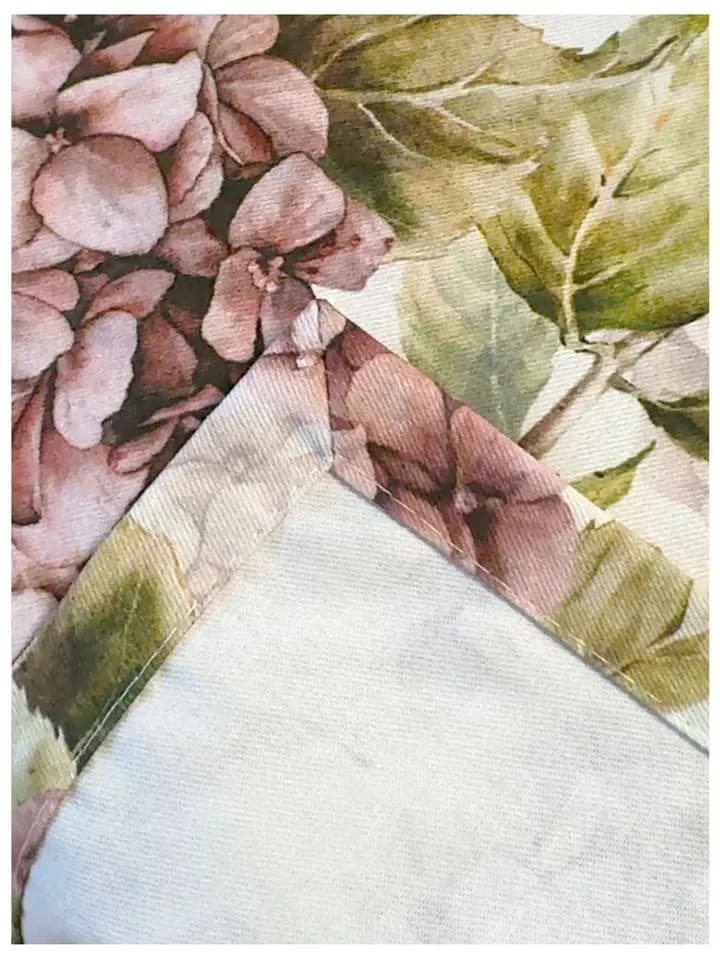 beties Tischdecke Landlust-Hortensie 100% Baumwolle Rosa