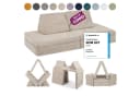 Linodino Kindersofa Spielsofa Beige Schaumstoff Modulares Design Bild 2