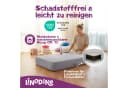 Linodino Hüpfpolster Cord Grau mit Federkern Bild 4