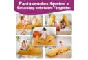 Linodino Spielsofa Kinder Chenille Bezug Gelb Bild 1