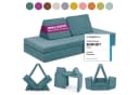 Linodino Spielsofa Kinder Blau Chenille Bezug Modular Bild 2