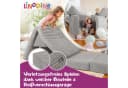 Linodino Kindersofa Spielsofa Grau Cord-Bezug 3 Jahre Garantie Bild 3