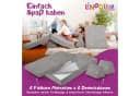 Linodino Kindersofa Spielsofa Grau Cord-Bezug 3 Jahre Garantie Bild 4