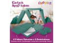 Linodino Spielsofa Abenteuerplatz Grün Chenille Bezug Bild 4